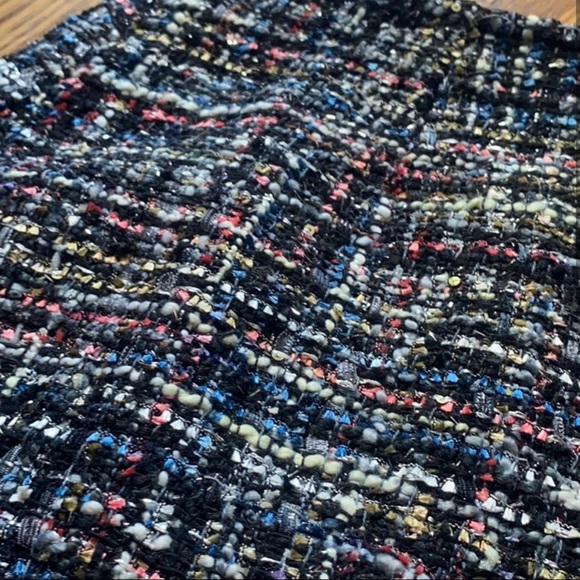 NWT Entro Tweed Metallic Sequin Skirt - Picture 4 of 5